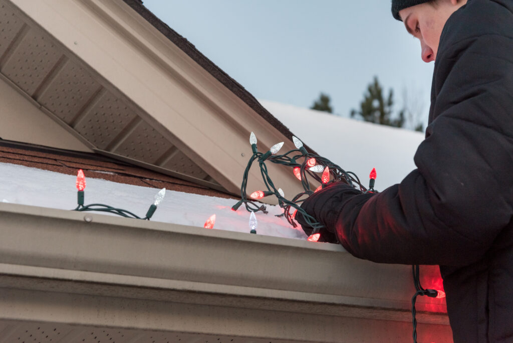 How to Avoid Christmas Light Roof Damage